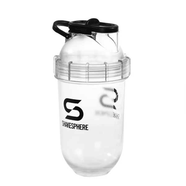 【ShakeSphere】Tritan 搖搖雪克杯 透明膠囊款 可放100度熱水 (乳清搖搖杯、健身水壺、高蛋白搖杯)(700mL)