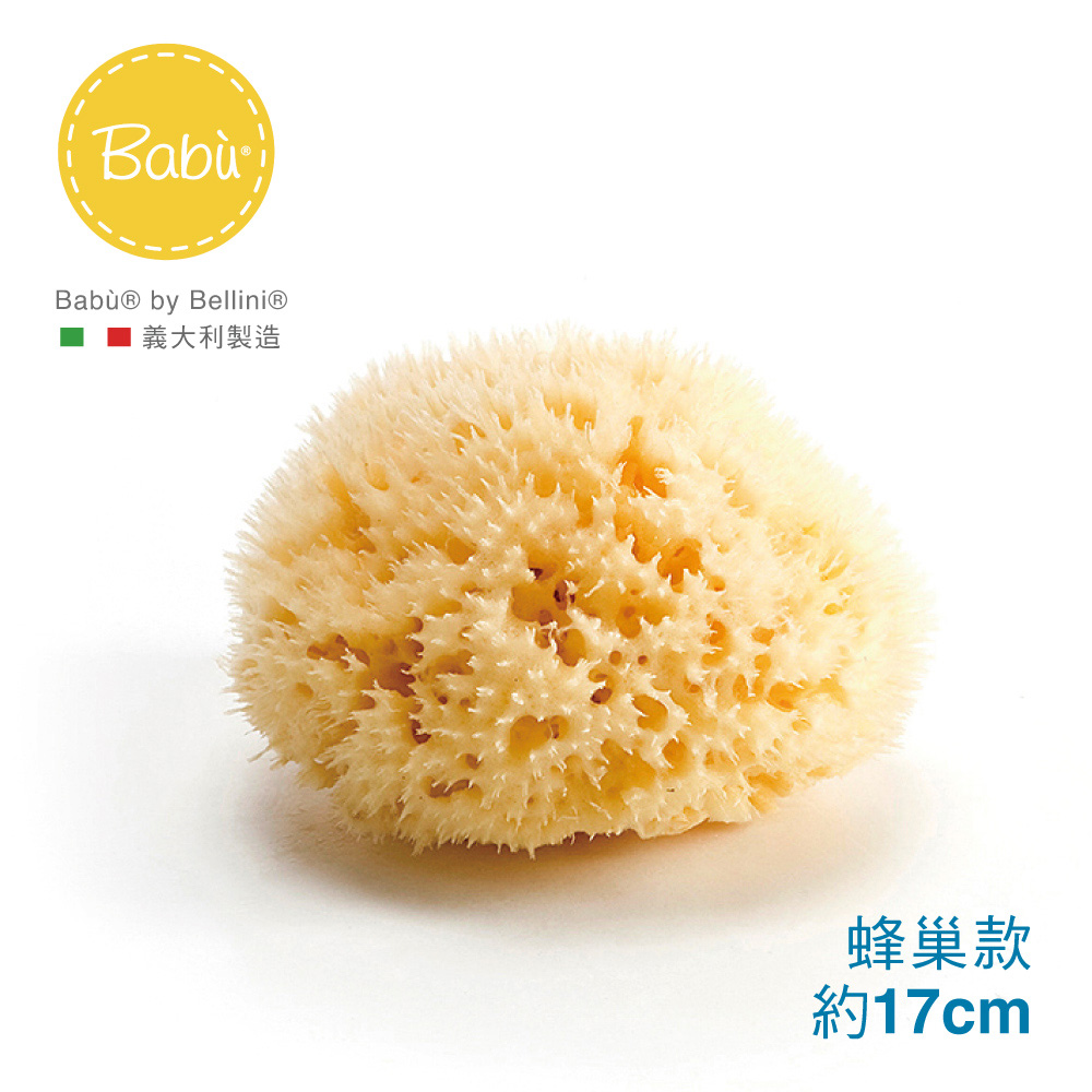 【Bellini】 義大利地中海天然-蜂巢海綿(款式SA20) 寶寶沐浴 (1入)