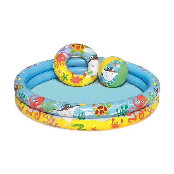 【Bestway】海洋小丑魚兩環充氣泳池組(51124)