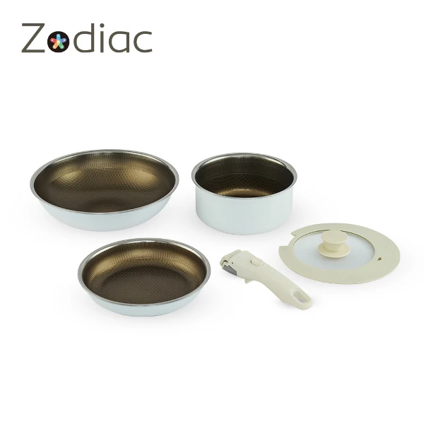 【Zodiac】不銹鋼可拆金蜂巢鍋6件組(ZHC-DC0601)