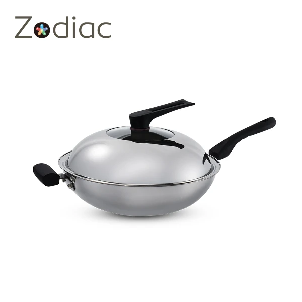 【Zodiac】316不銹鋼單柄深炒鍋附半玻蓋(ZSS-FW3161)