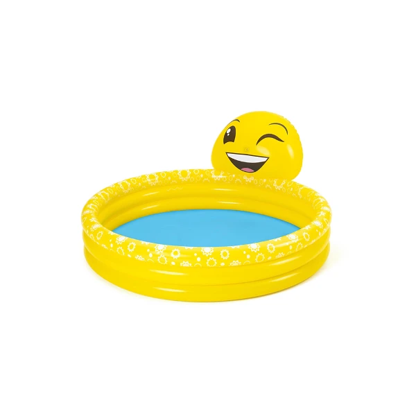 【Bestway】夏日笑臉噴水泳池 165cm(53081)