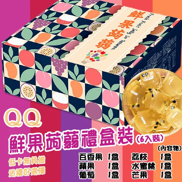 【百工】鮮果蒟蒻凍禮盒(170gx6包/盒)
