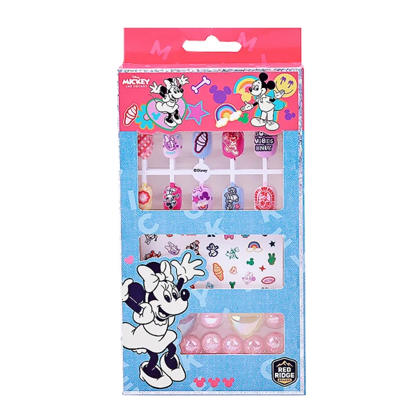 【Disney 迪士尼】串珠指甲貼套裝-米奇(生日禮物 聖誕禮物 女孩禮物)