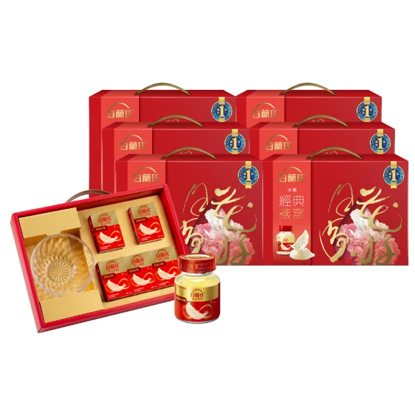 【白蘭氏】預購冰糖燕窩禮盒(70g*5入*6盒(共30入))