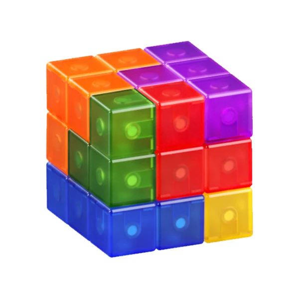 磁力積木魔術方塊 卡片版 魔術方塊 puzzle 益智玩具 邏輯訓練 動腦玩具(1入)