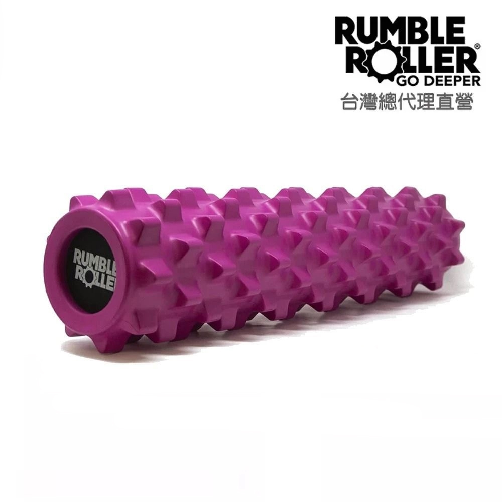 【Rumble Roller】深層按摩滾輪 55cm 狼牙棒 按摩滾筒 粉色限定版 筋膜舒緩(RRM226)