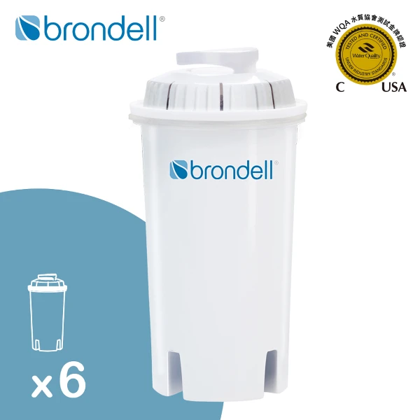 【brondell】美國邦特爾八週全效濾芯(6入)