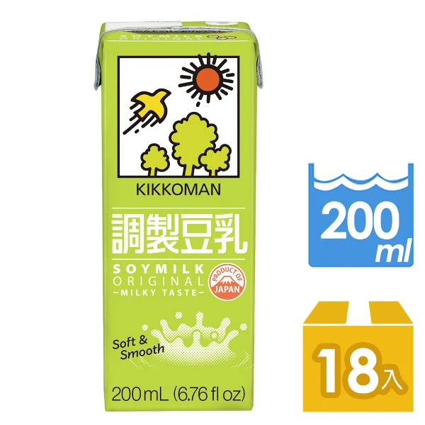 【龜甲萬】龜甲萬調製豆乳(200mlx18入/箱)