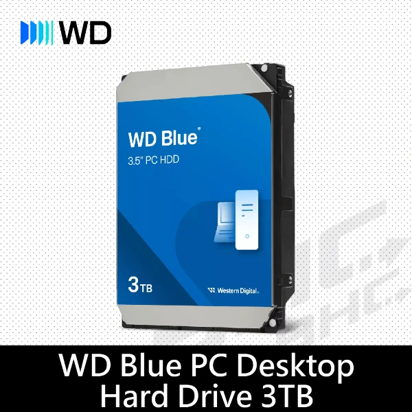 【WD 威騰】3TB/5400轉/藍標/3Y(WD30EZZX)