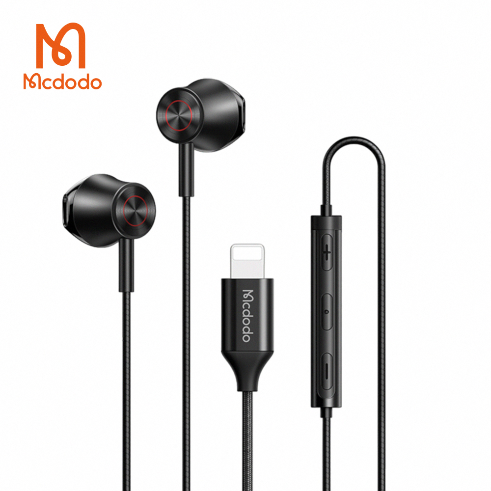 【Mcdodo 麥多多】iPhone/Lightning 平耳式 線控耳機麥克風/耳麥(HP-408)