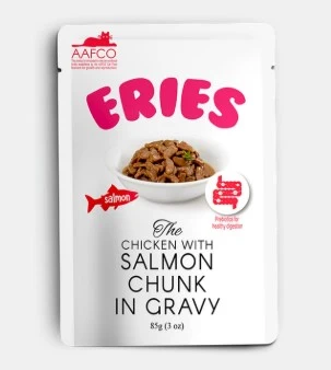 【ERIES 伊瑞思】主食貓餐包-雞、鮭雙拼(85g)