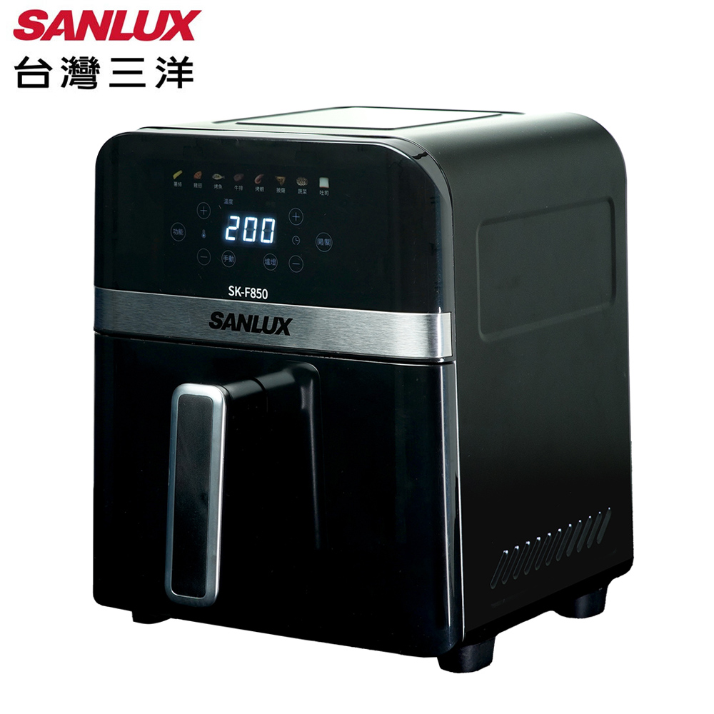 【SANLUX 台灣三洋】6公升可透視觸控氣炸鍋(SK-F850)