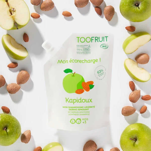 【TOOFRUIT】果漾兒童青蘋無矽洗髮精補充包(400ml)