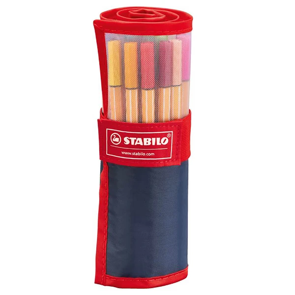 【STABILO】 德國 思筆樂 point 88 (25色卷軸筆袋組 /入 ST8825-021)