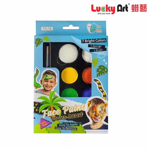 【Lucky Art】 7色水性人體彩繪-叢林系列(一盒)