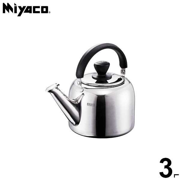 【米雅可 Miyaco】麗緻316不銹鋼笛音茶壺3L(1入)