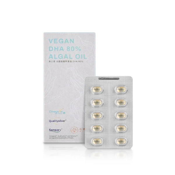 【WOHOW 伍澔生醫】藻之道丨法國超臨界藻油DHA 80% rTG型藻油 1顆200mgDHA(30顆/盒)