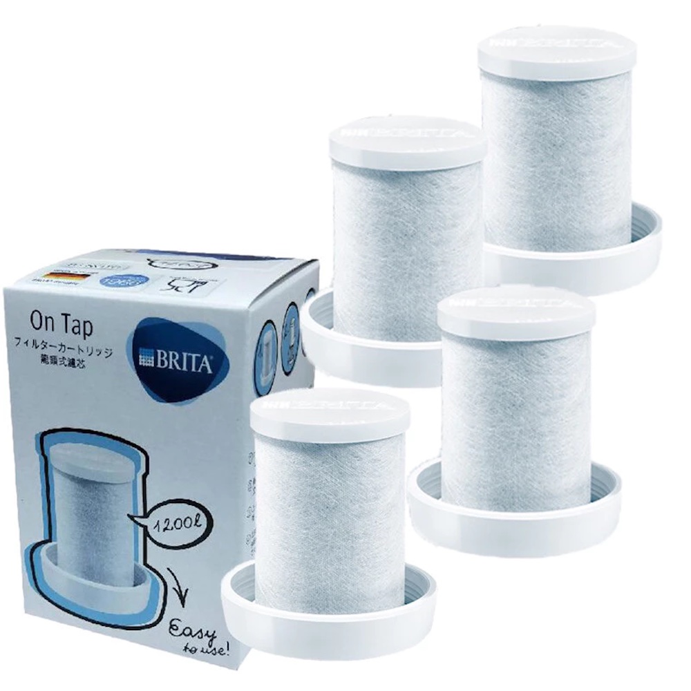 【BRITA】德國 BRITA on tap 龍頭式濾水器替換濾心(4入組) (可除鉛)(4入組)