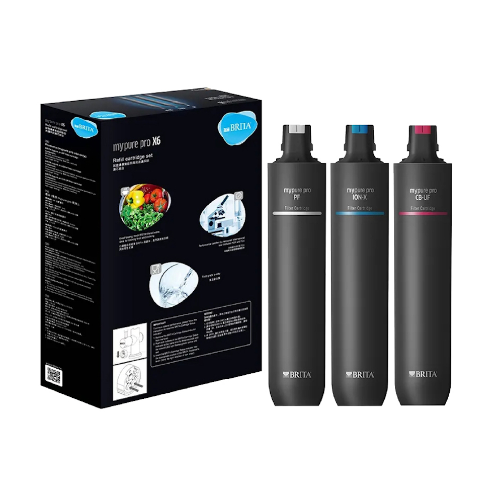 【BRITA】mypure pro X6超微濾專業級淨水系統專用替換濾芯((共3芯))