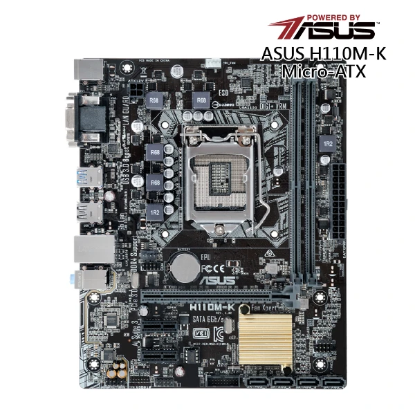 【ASUS 華碩】華碩 H110M-K 主機板