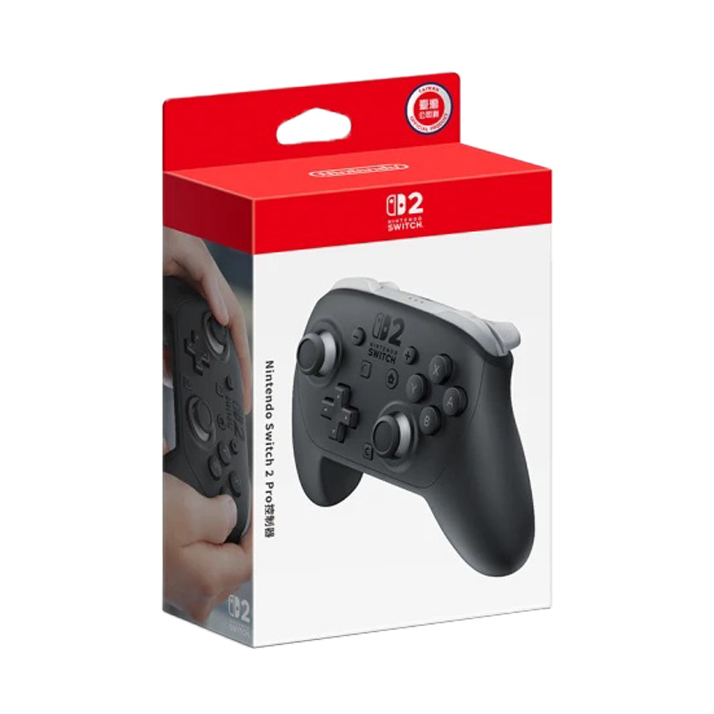 【Nintendo 任天堂】NS2 Switch 2 任天堂原廠 PRO手把 控制器 搖桿 黑色(台灣公司貨)