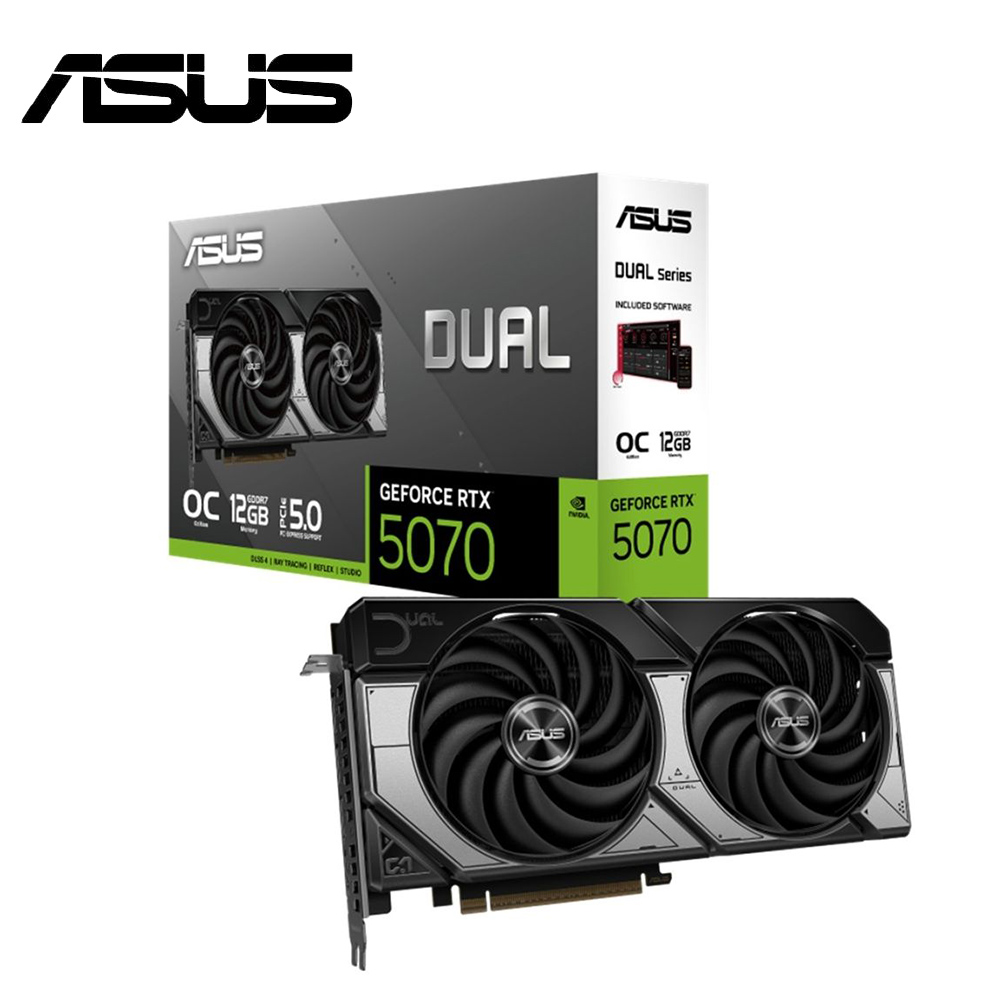 【ASUS 華碩】DUAL-RTX5070-O12G 顯示卡(專為主流與高階遊戲玩家設計)