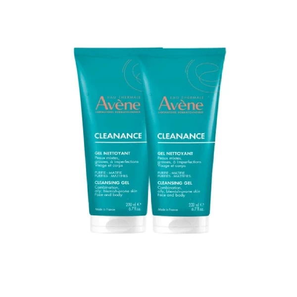 【Avene 雅漾】控油舒緩潔膚凝膠(200mlx2)
