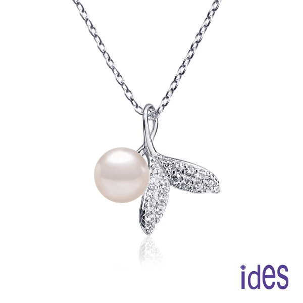 【ides 愛蒂思】日本設計AKOYA上乘系列正圓無瑕天然珍珠項鍊6.5-7mm/(人魚公主)