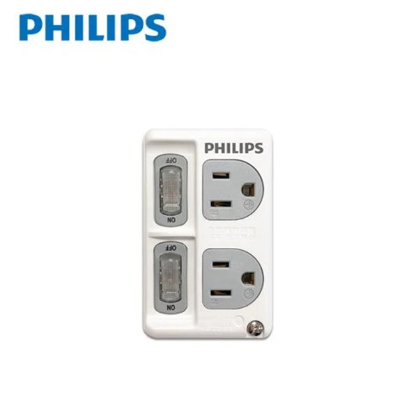 【PHILIPS 飛利浦】PHILIPS飛利浦 新安規2開2插電腦壁插 白色 CHP3020W(PHILIPS飛利浦 新安規2開2插電腦壁插 白色 CHP3020W)