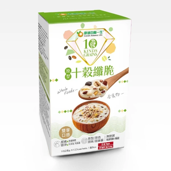 【康迪】原型十穀纖脆-原味(10g X 12入)