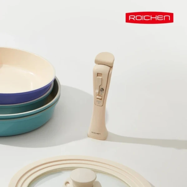 【Roichen】【Roichen】BESPOKE 專利安全可拆把手奶油白(可拆把手鍋具系列)