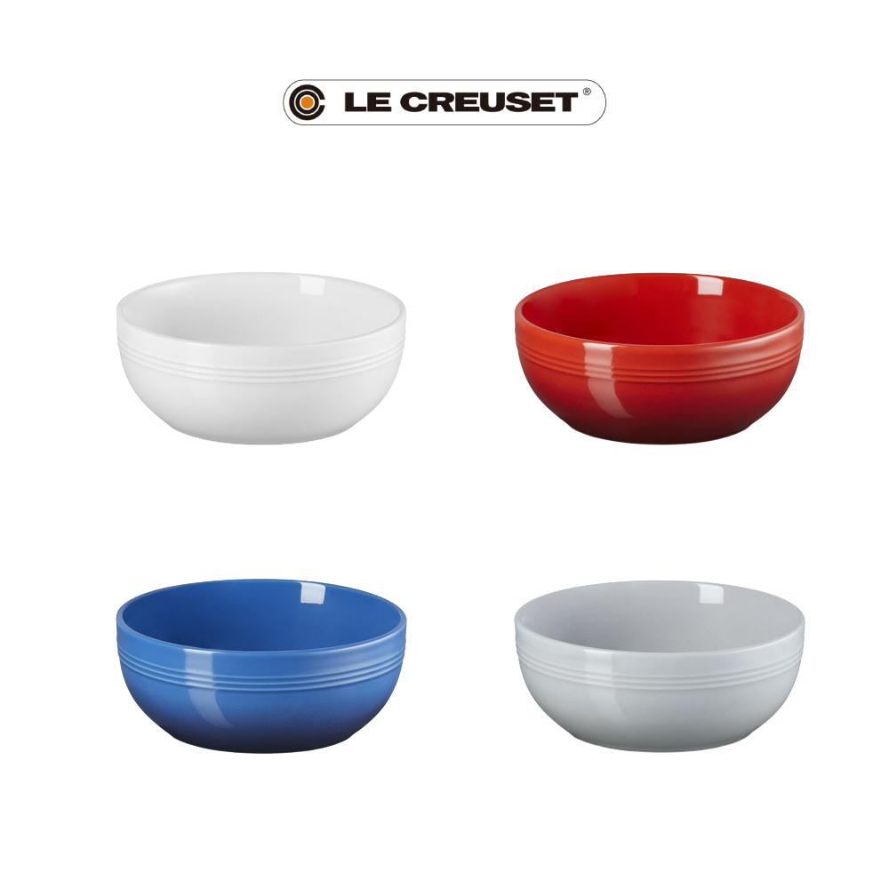 Le Creuset】舊金山系列穀片碗770ml (無盒)(雪花白/櫻桃紅/琉璃藍/迷霧