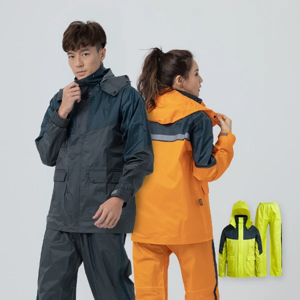 【outperform 奧德蒙】O.G.經典款兩件式風雨衣(5XL-7XL)(1套)