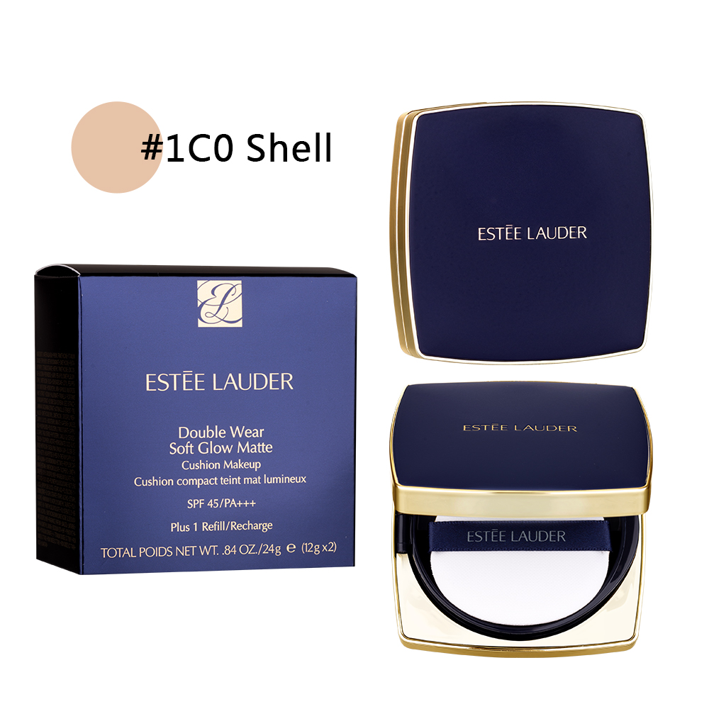 【ESTEE LAUDER 雅詩蘭黛】粉持久完美鎖妝氣墊粉餅SPF45/PA+++ 專櫃公司貨 (效期202704)(#15-1C0 24g (12gx2))