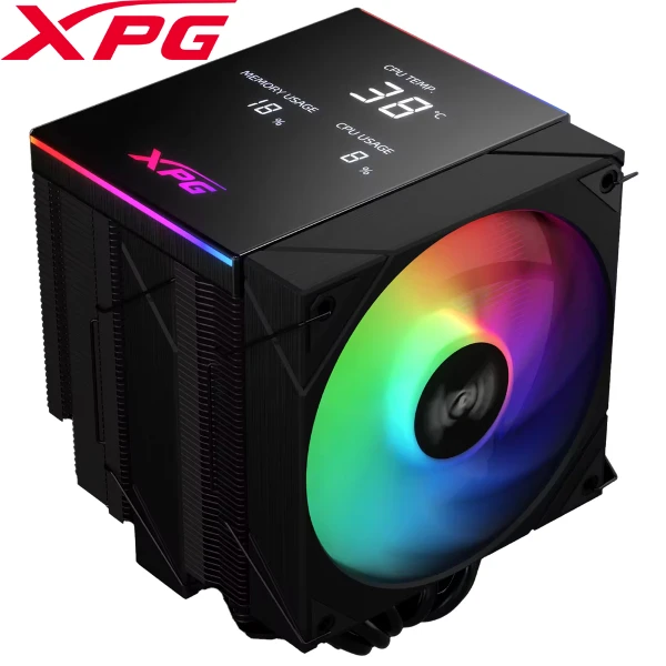 【XPG】MAESTRO PLUS 62DA(6導管/數位顯示面版/全黑化/12cm風扇*2/雙塔雙扇/高160mm)