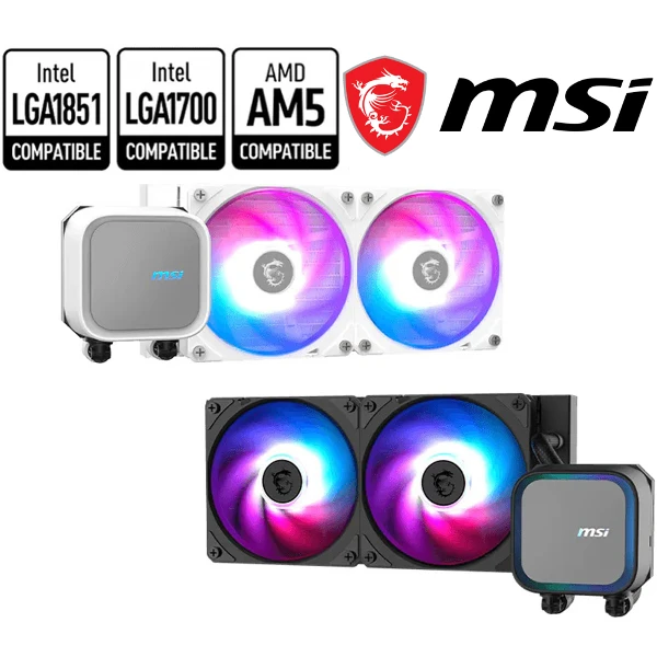 【MSI 微星】MAG A13 240(240mm/可更換式上蓋/預裝風扇/12cm風扇*2/三年保/註冊升級五年保)