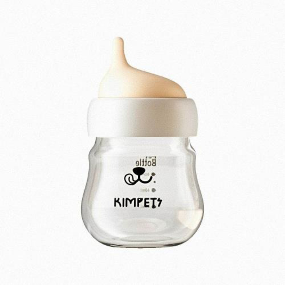 【Animali】寵物防嗆耐熱奶瓶-贈替換嘴(80ml)