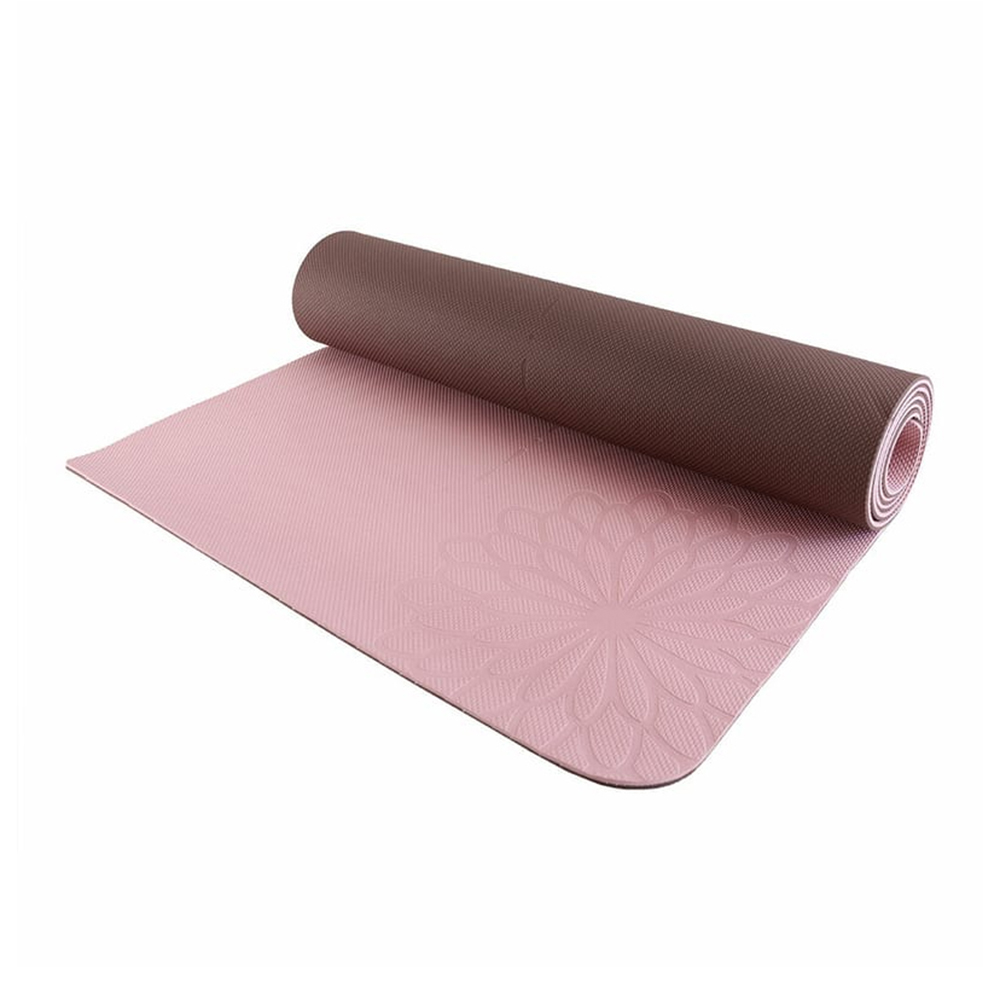 EASYOGA 環保TPE雙色瑜珈墊 附帆布收納袋 YME104(183x61cm)