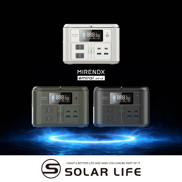 【emirai】MIRENEX 儲能小瓦力PRO 200W/192Wh/60000mAh NEX430(行動電源 車宿露營電源 磷酸鐵鋰 防災移動備電 大容量電力)