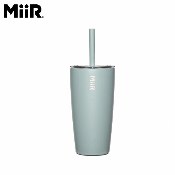【MiiR】Straw Tumbler 雙層真空 保溫/保冰 隨行杯 吸管上蓋(16oz/473ml )