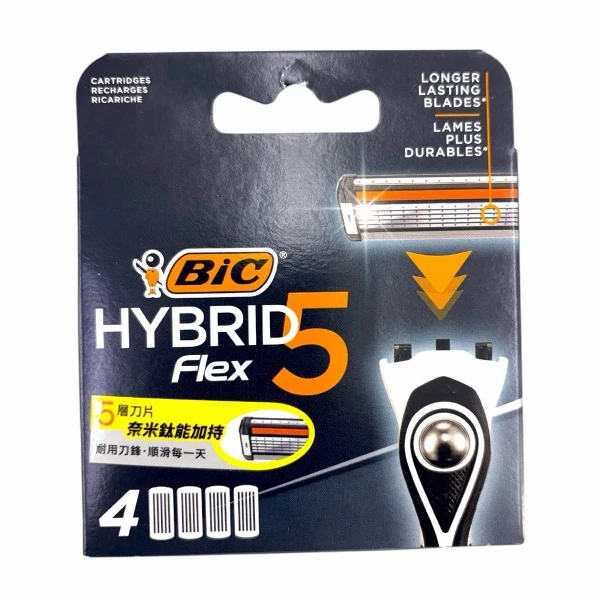 【BIC】Flex5極淨5刮鬍刀頭(4刀頭)