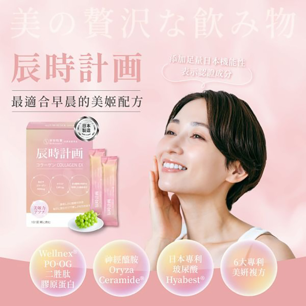 【好好時養】辰時計畫｜日本專利極光膠原蛋白粉 EX*2盒(15包/盒) - 全聯全電商