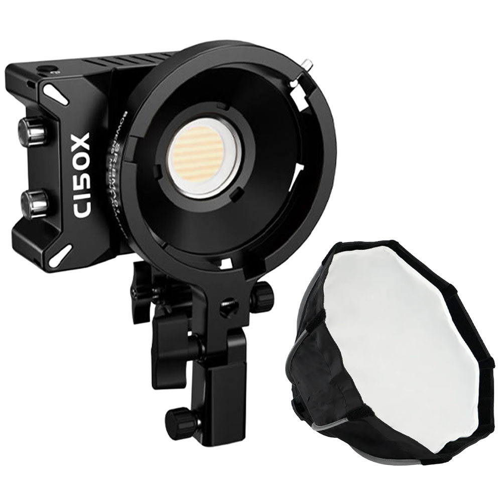【sirui】C150X (套裝版) + QR40 柔光箱 150W 手持 LED補光燈 燈組( 公司貨)