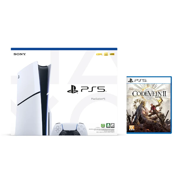 【PlayStation】PS5 SLIM 光碟版 + PS5 噬血代碼 2(中文版 台灣公司貨)