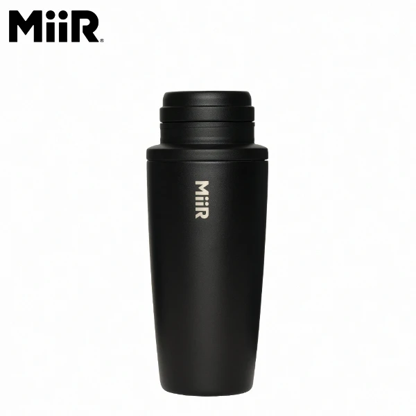 【MiiR】Cocktail Shaker雞尾酒 雪克杯組合 調酒 上蓋+20oz隨行杯+滑蓋(經典黑)