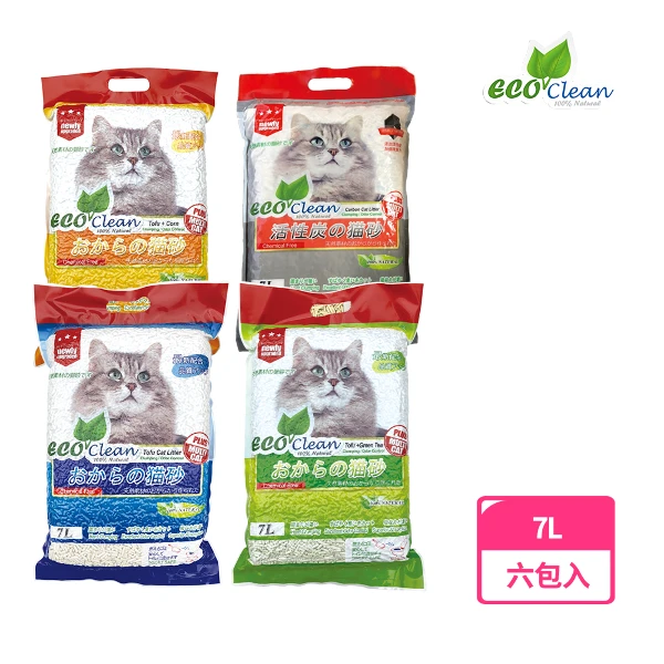 【ECO 艾可】天然環保豆腐貓砂7L(任選6入+6入)