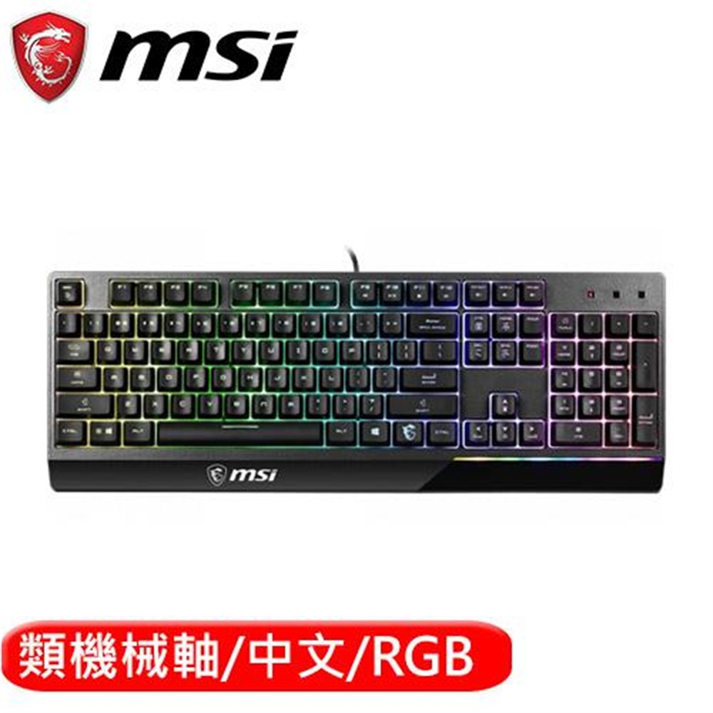 【MSI 微星】MSI 微星 Vigor GK30 TC 類機械電競鍵盤(MSI 微星 Vigor GK30 TC 類機械電競鍵盤)
