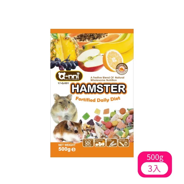 【Q-nni】寵物鼠水果大餐 500g (17-Q-001)(*3入 購買二件贈送泰國寵物喝水神仙磚《淨水神仙磚》 (重量超過20kg除外))
