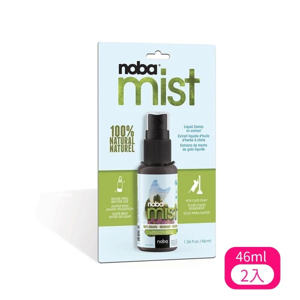 【Noba】純天然貓薄荷噴霧 1.56fl oz/46ml <NOBAMIST>(*2 購買二件贈送泰國寵物喝水神仙磚《淨水神仙磚》 (重量超過20kg除外))